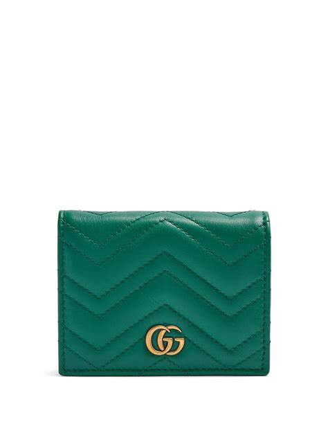 gucci slim card wallet|green Gucci wallet price.